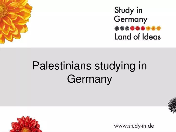 palestinians studying in germany