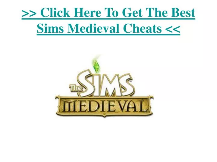 click here to get the best sims medieval cheats