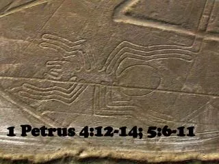 1 petrus 4 12 14 5 6 11