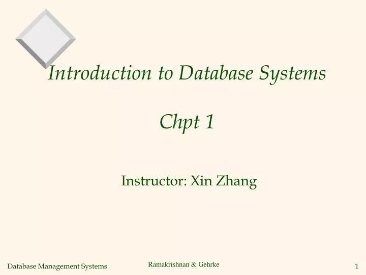 introduction to database systems chpt 1