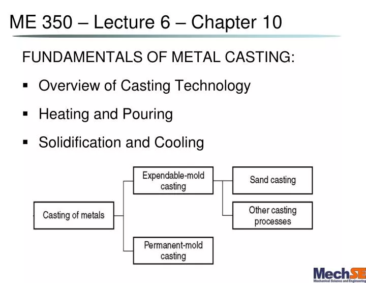 me 350 lecture 6 chapter 10