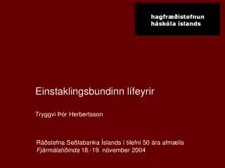 einstaklingsbundinn l feyrir