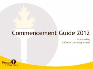 Commencement Guide 2012