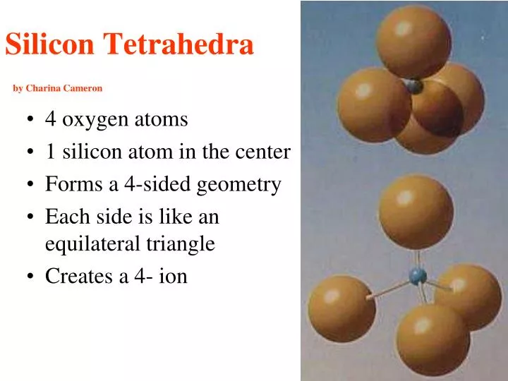 silicon tetrahedra by charina cameron