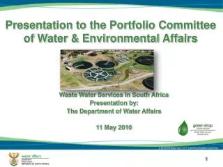 Presentation to the Portfolio Committee of Water &amp; Environmental Affairs