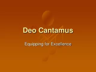 Deo Cantamus