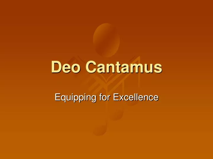 deo cantamus