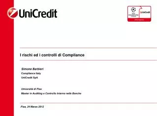 i rischi ed i controlli di compliance