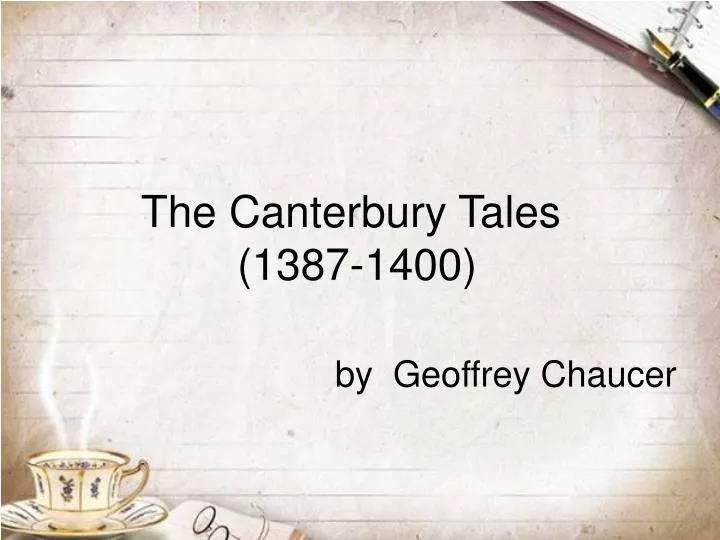 the canterbury tales 1387 1400