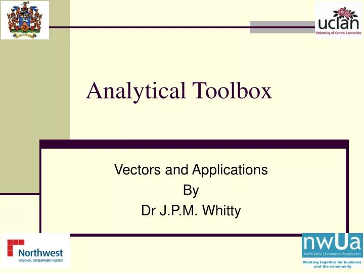 analytical toolbox