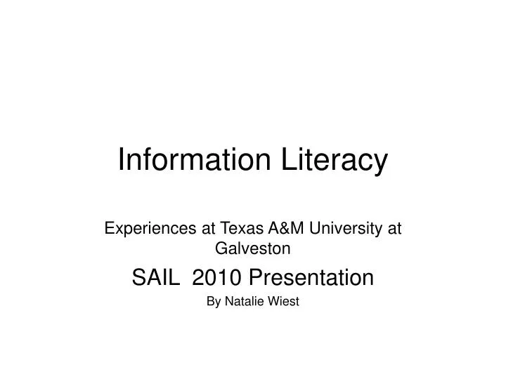 information literacy