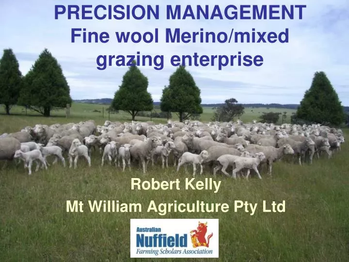precision management fine wool merino mixed grazing enterprise
