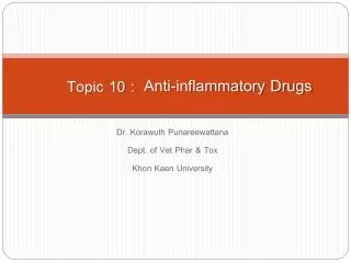 Anti-inflammatory Drugs