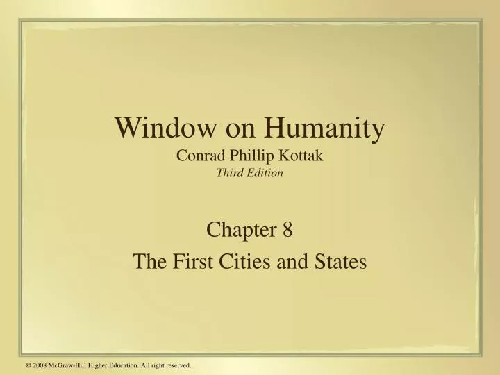 window on humanity conrad phillip kottak third edition