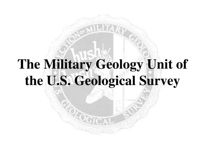 the military geology unit of the u s geological survey