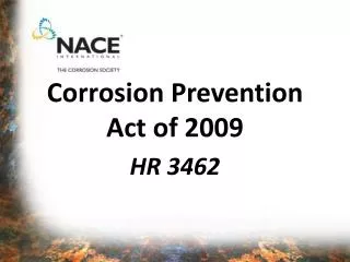 Corrosion Prevention Act of 2009
