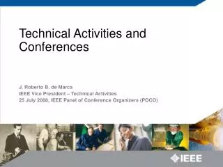 Technical Activities and Conferences