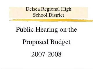 Delsea Regional High School District