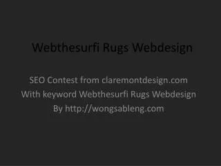 Webthesurfi Rugs Webdesign