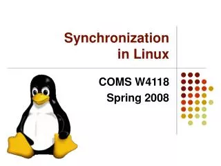 Synchronization in Linux