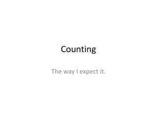 counting