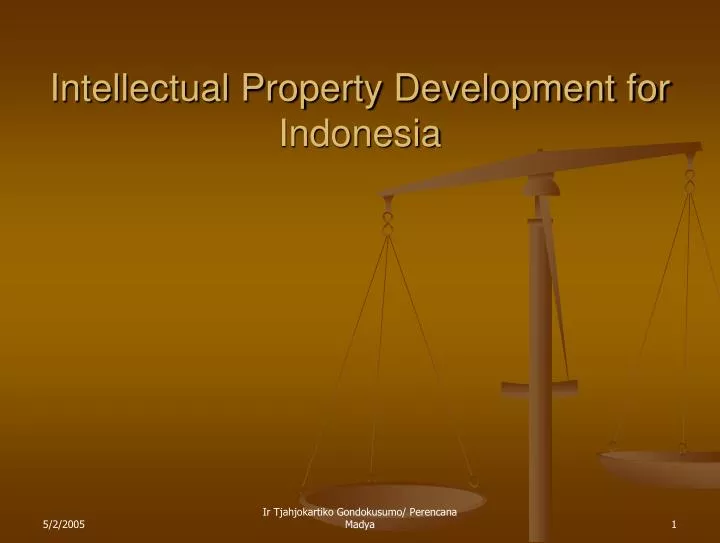 intellectual property development for indonesia