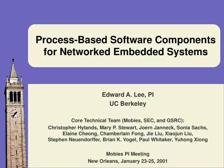 process based software components for networked embedded systems