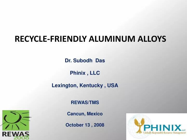 recycle friendly aluminum alloys