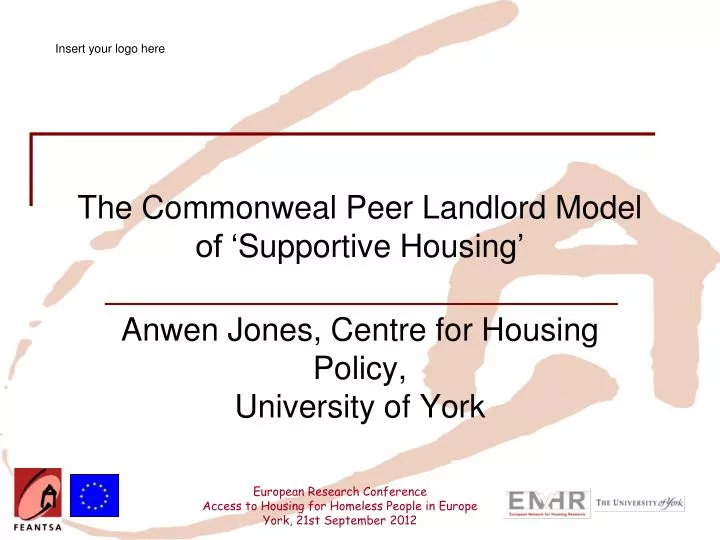the commonweal peer landlord model of supportive housing