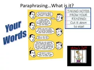 Paraphrasing…What is it?