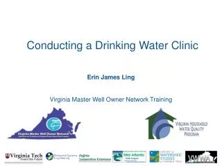 Conducting a Drinking Water Clinic