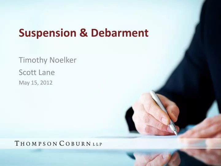 suspension debarment