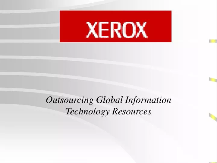 outsourcing global information technology resources