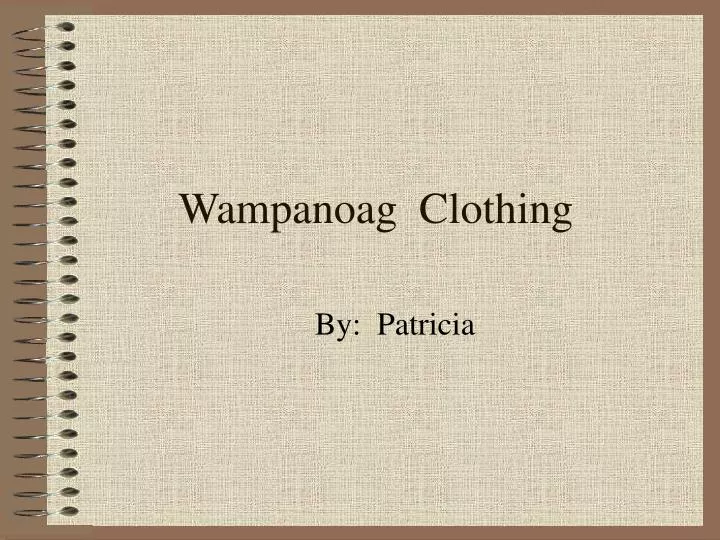 wampanoag clothing