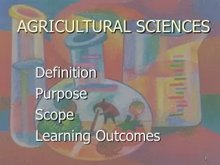 AGRICULTURAL SCIENCES