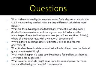 questions