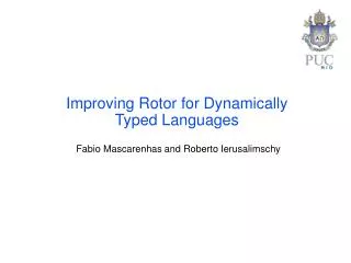 Improving Rotor for Dynamically Typed Languages