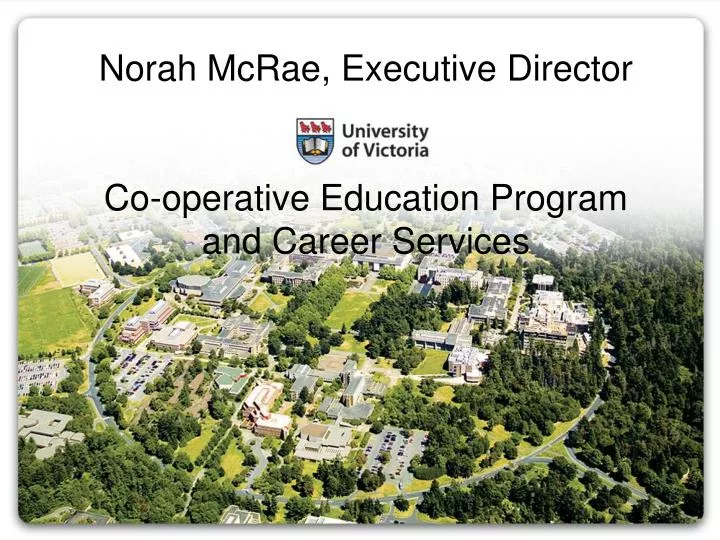 norah mcrae executive director co operative education program and career services