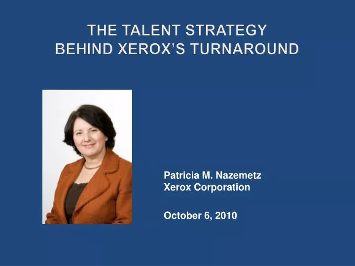 the talent strategy behind xerox s turnaround
