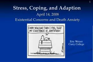 Stress, Coping, and Adaption