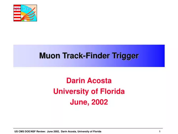 muon track finder trigger