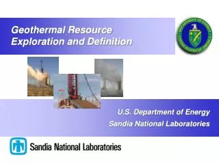 U.S. Department of Energy Sandia National Laboratories