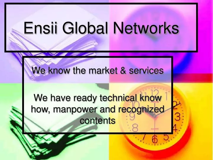 ensii global networks