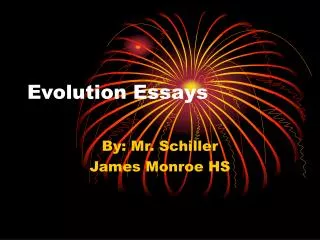 Evolution Essays