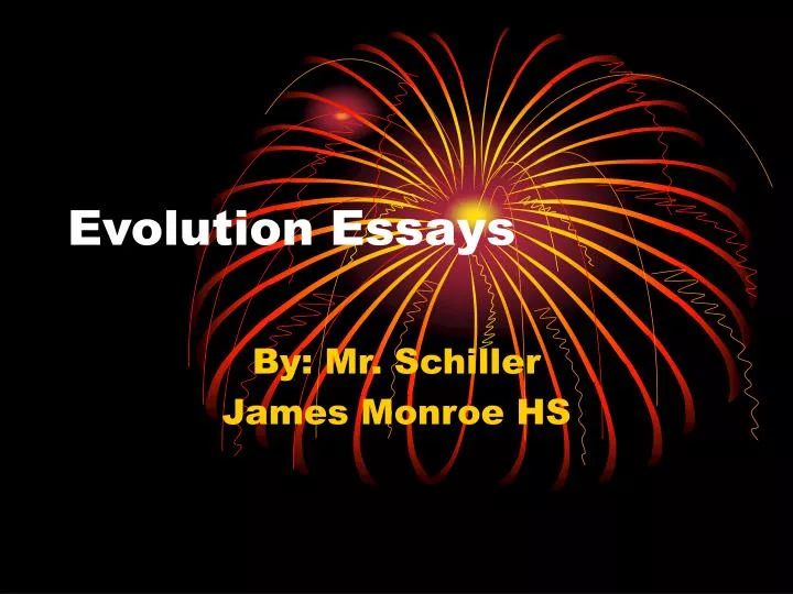 evolution essays
