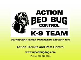 Action Termite and Pest Control www.njbedbugdog.com Phone: 800-920-0906