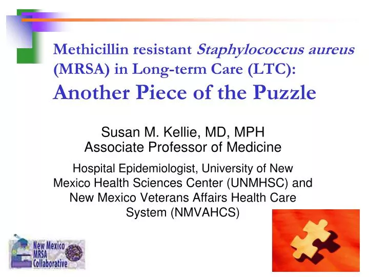 methicillin resistant staphylococcus aureus mrsa in long term care ltc another piece of the puzzle