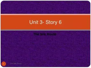 Unit 3- Story 6