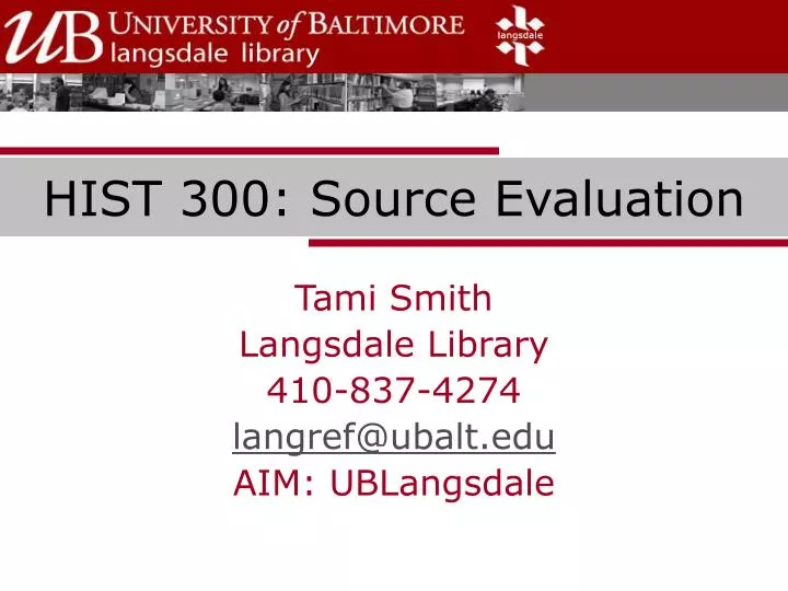 hist 300 source evaluation