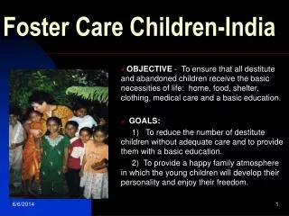 Foster Care Children-India